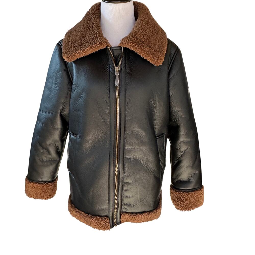 Koolaburra by UGG motorcycle 
shearling jacket, size small